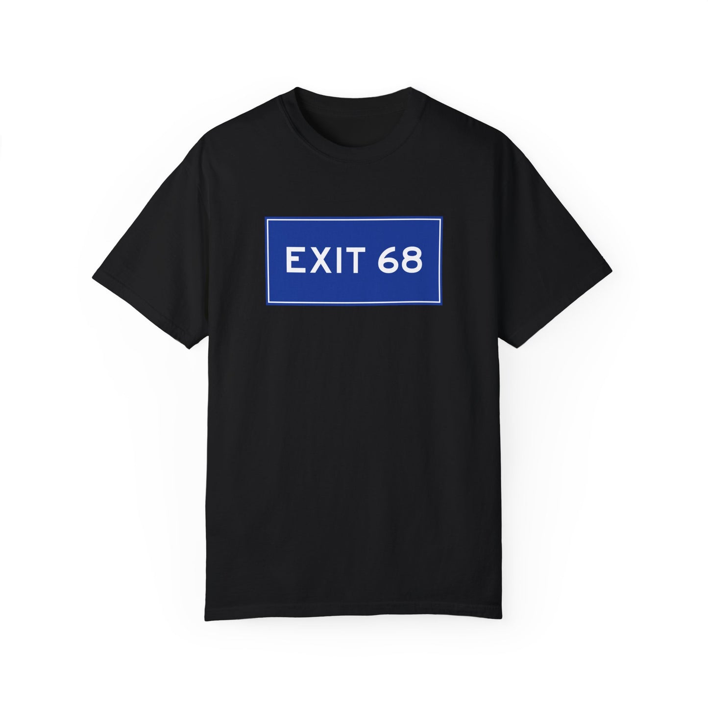 EXIT 68 BLUE SIGN | TEE