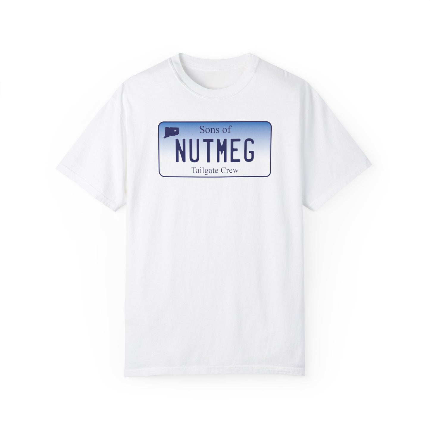 SONS OF NUTMEG LICENSE PLATE TEE